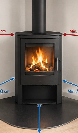 Skorstensregler i Danmark – afstande til brændbart og ikke-brændbart materiale