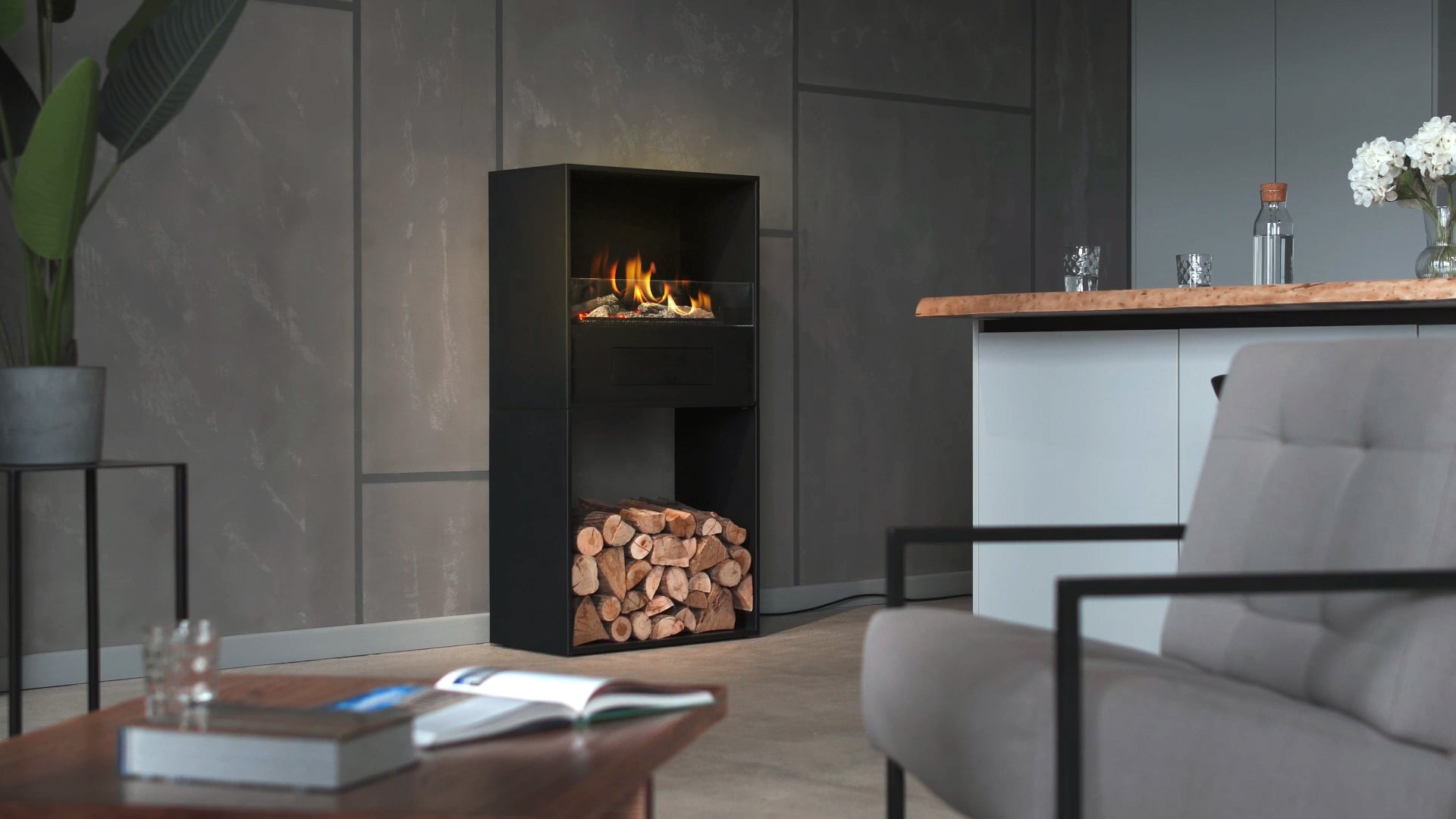 MossWood, automatisk fritstående biopejs fra Neverdark