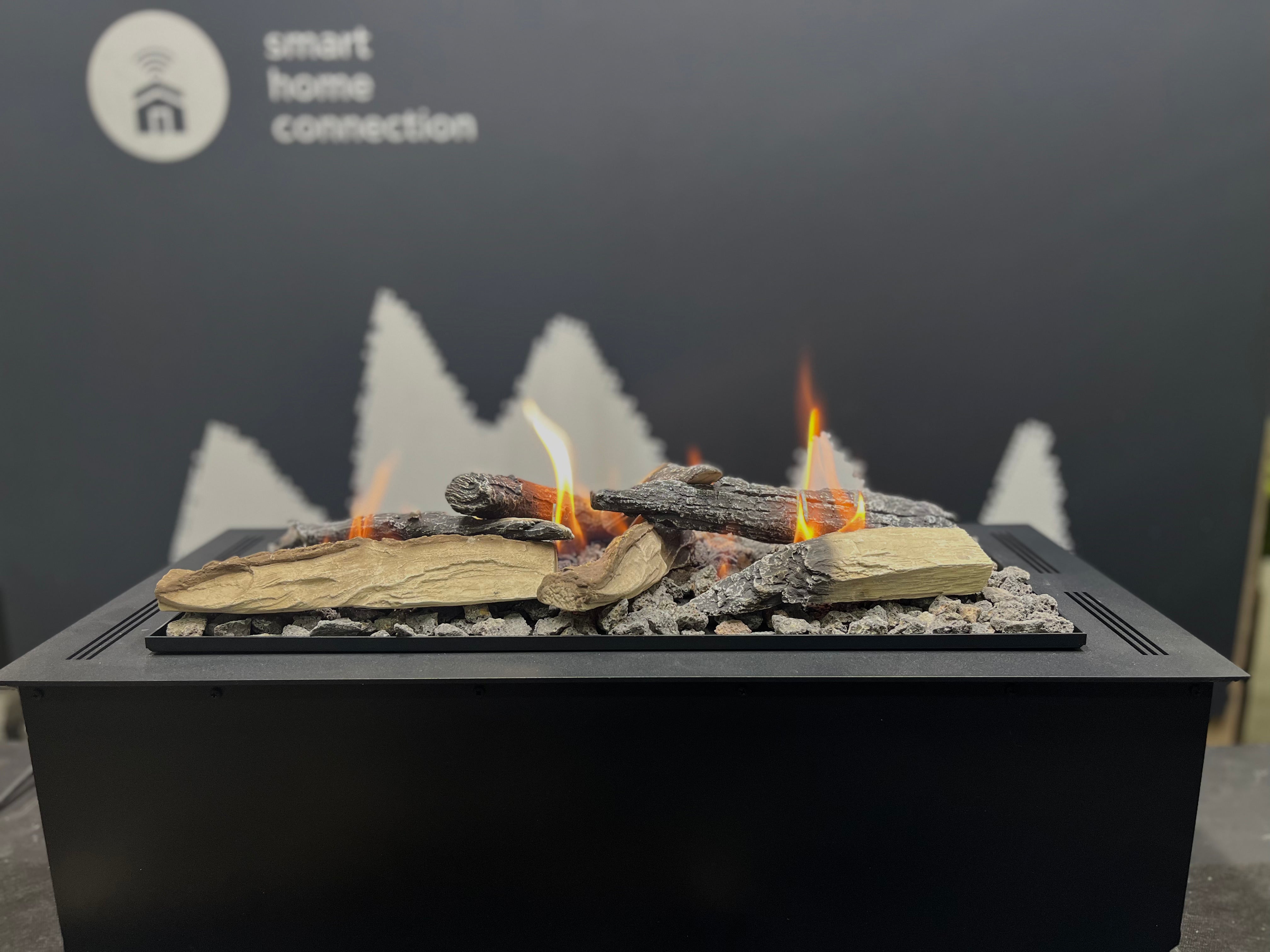 sort biopejs på bordplade