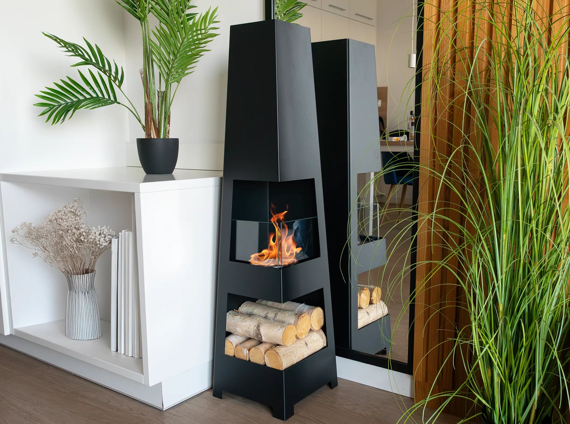 Pyramide biopejs – Røgfri indendørs & udendørs pejs | TÜV-godkendt design