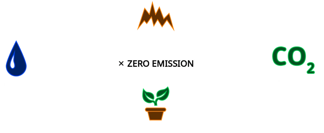 skema der viser nul emission med plante