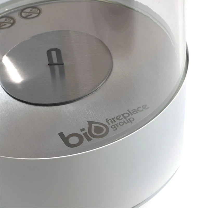rund hvid bord biopejs brandkar