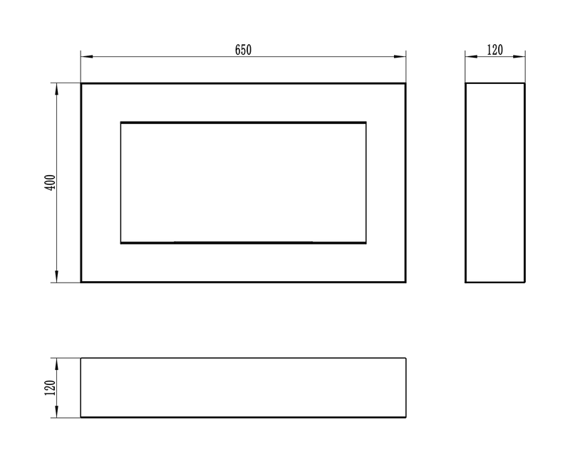 Palermo væghængt biopejs sort  650x400 box