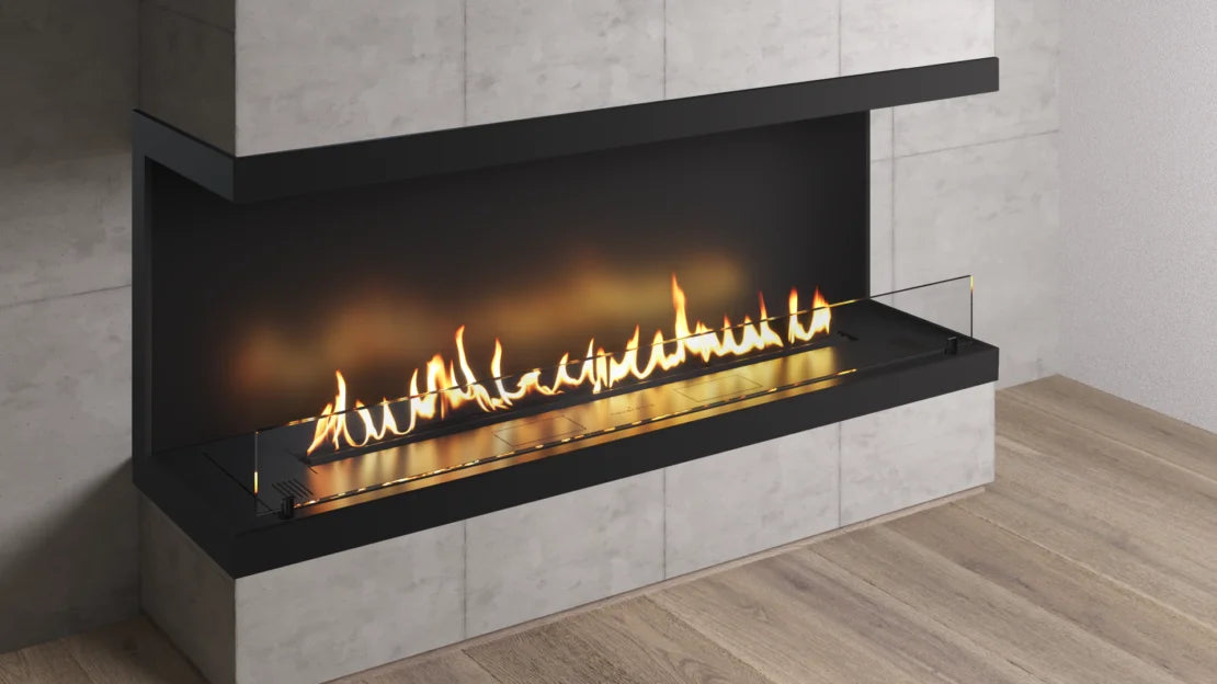 Smart Fireplace Automatic 1200 fra Neverdark med ægte flamme
